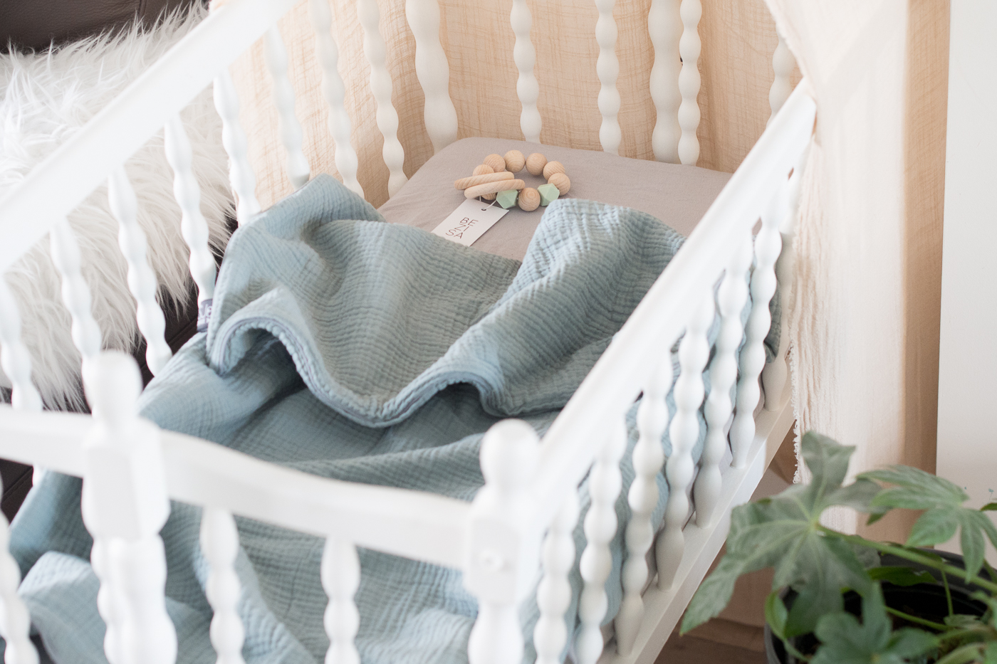 baby crib canopy & blanket